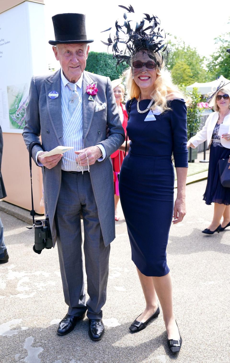 Rupert Lycett Green and model Jerry Hall (Jonathan Brady/PA Wire)