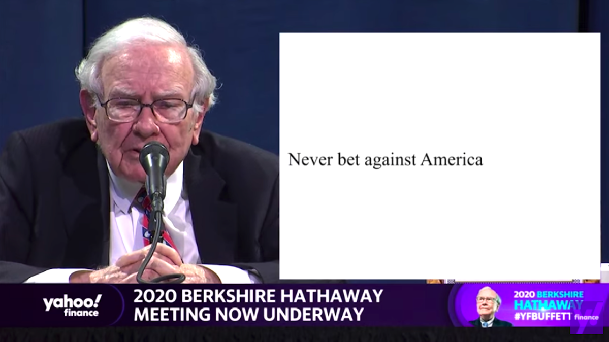 Warren Buffett Never Ever Bet Against America