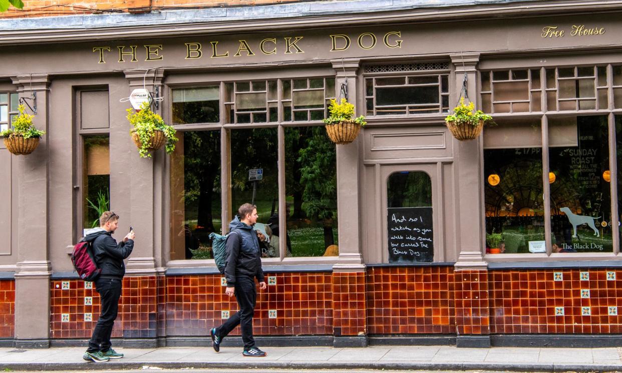 <span>The Black Dog pub in Vauxhall: ‘The fans have been overwhelmingly positive.’</span><span>Photograph: Jill Mead/The Guardian</span>