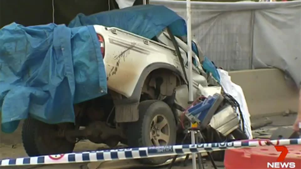 The crash occurred on a notoriously dangerous stretch of road north of Macksville. Source: 7 News