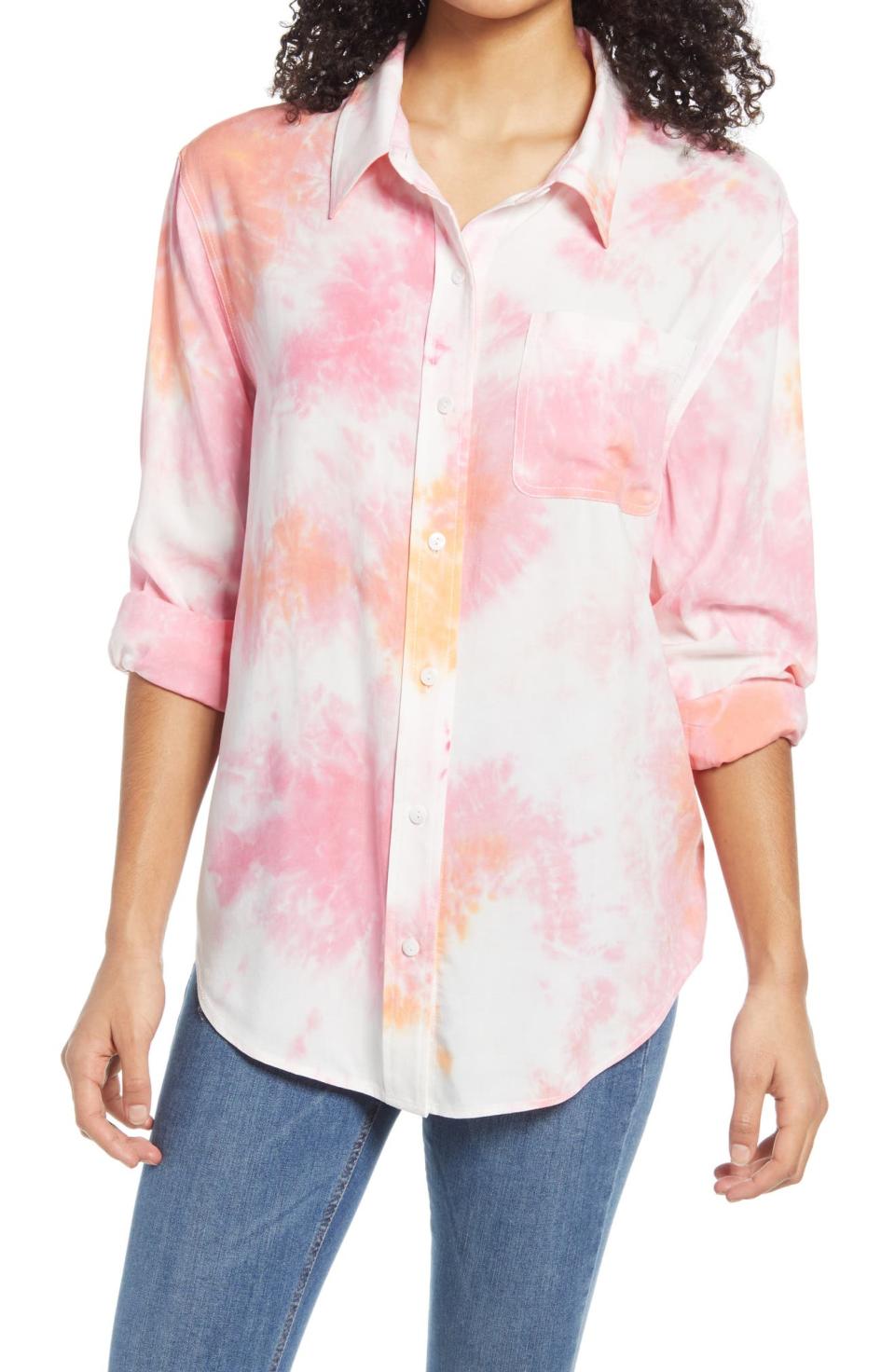 BP. L.A. Tie Dye Tunic Top. Image via Nordstrom.