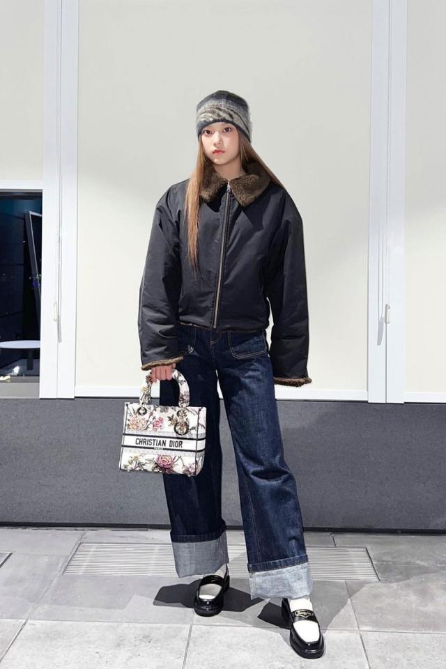 NewJeans' Hearin Spotted in Full Dior Look