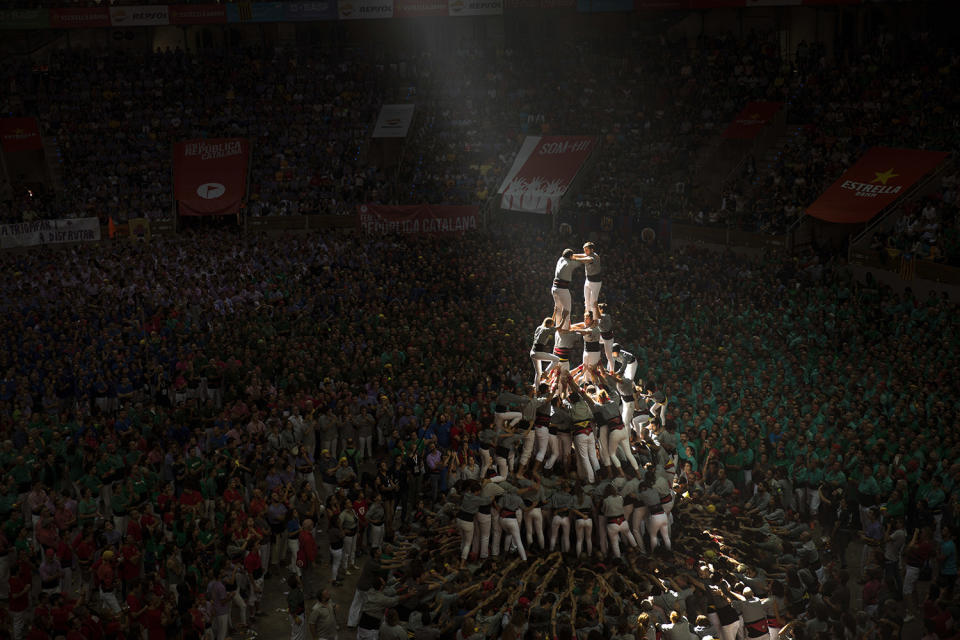 Human Tower Competition in Catalonia