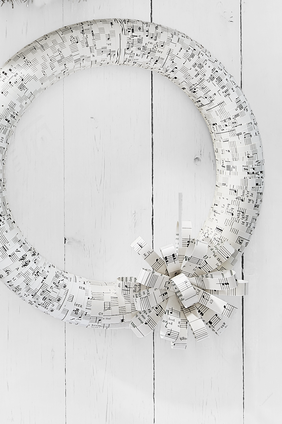 Sheet Music Wreath