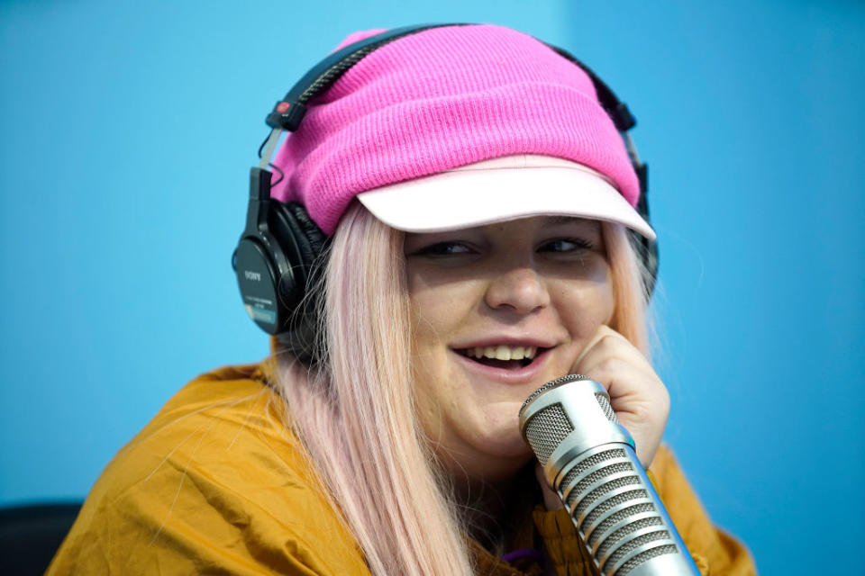 NEW YORK, NEW YORK - FEBRUARY 25:  Tones And I, Toni Watson,  visits  "The Elvis Duran Z100 Morning Show" at Z100 Studio on February 25, 2020 in New York City. (Photo by John Lamparski/Getty Images)