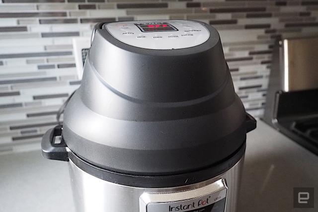 The Instant Pot Air Fryer Lid works as promised, but only for