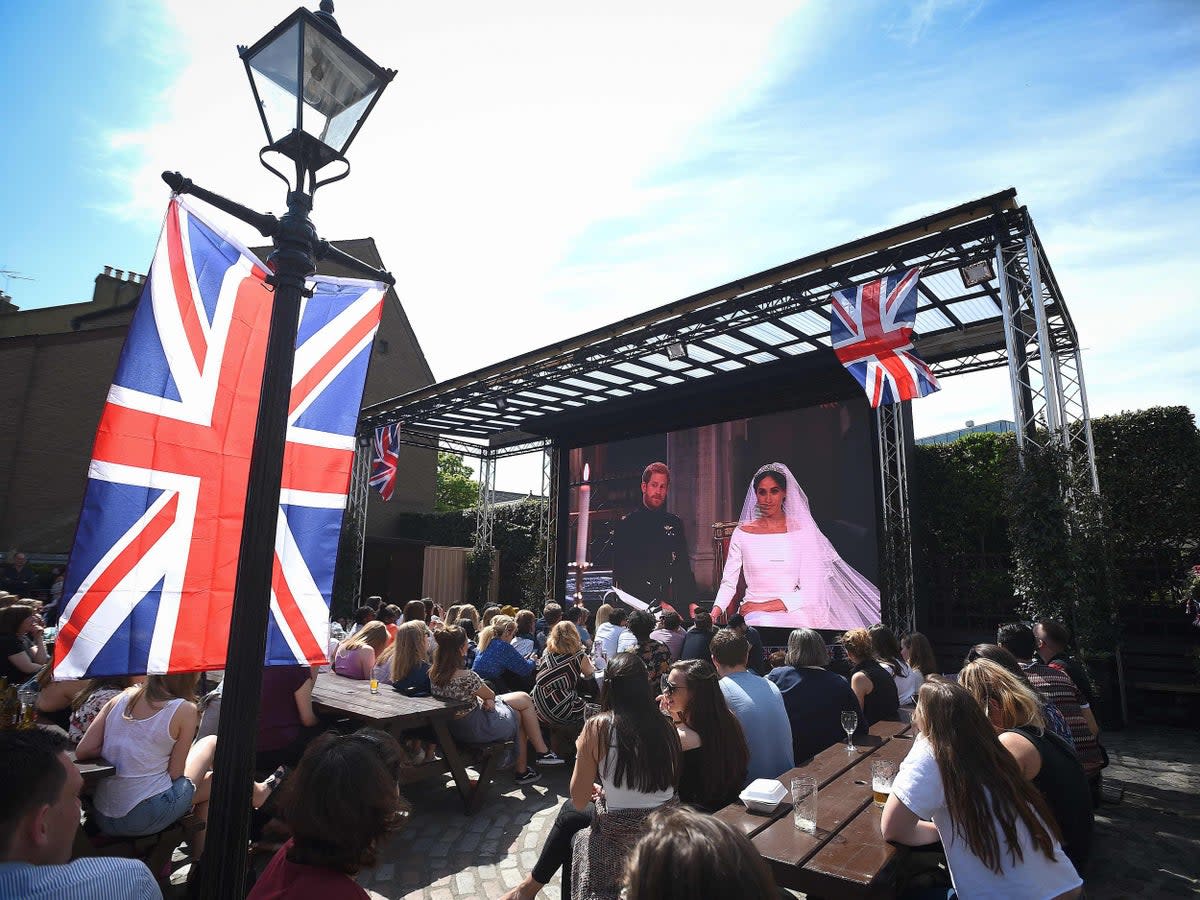 Big royal events are often giving public screenings (AFP/Getty)