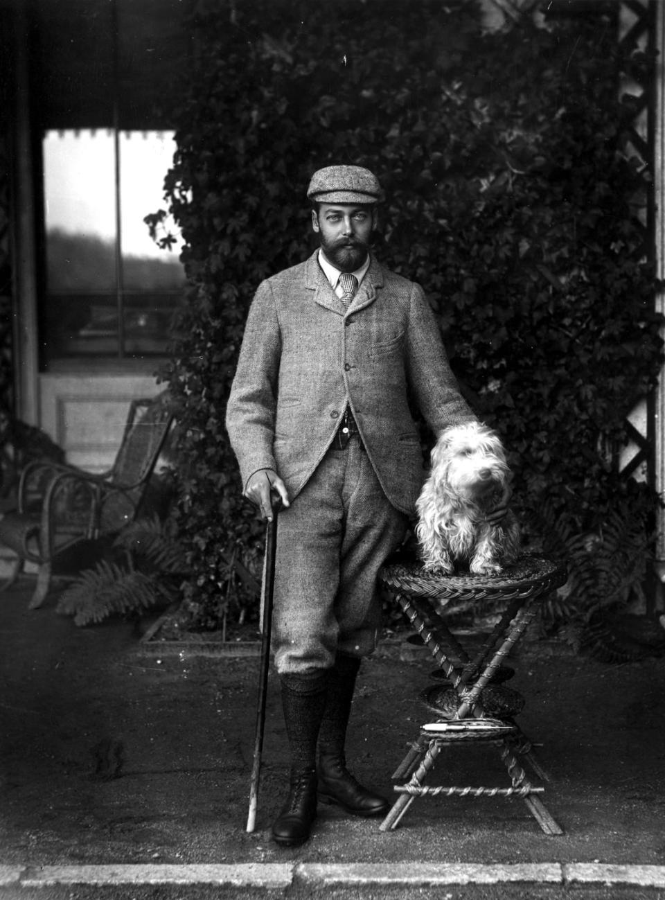 <p>King George V had his portrait taken with a dog, even back when photography was a rarity.</p>