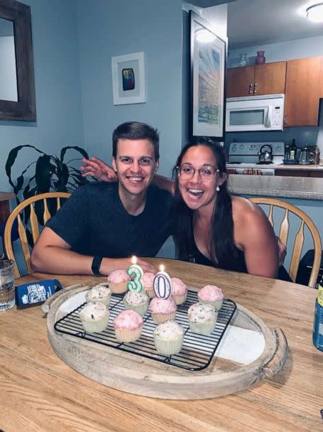 PHOTO: Chris and his twin sister celebrating their 30th birthdays. (Chris Vetter)