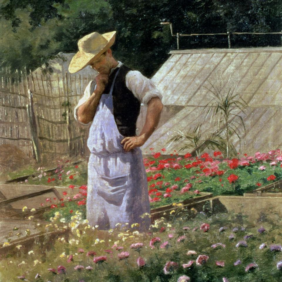 Aphids? A Corner of the Rose Garden at Bagatelle (1912) by Henri Adolphe Laissement - Bridgeman Images