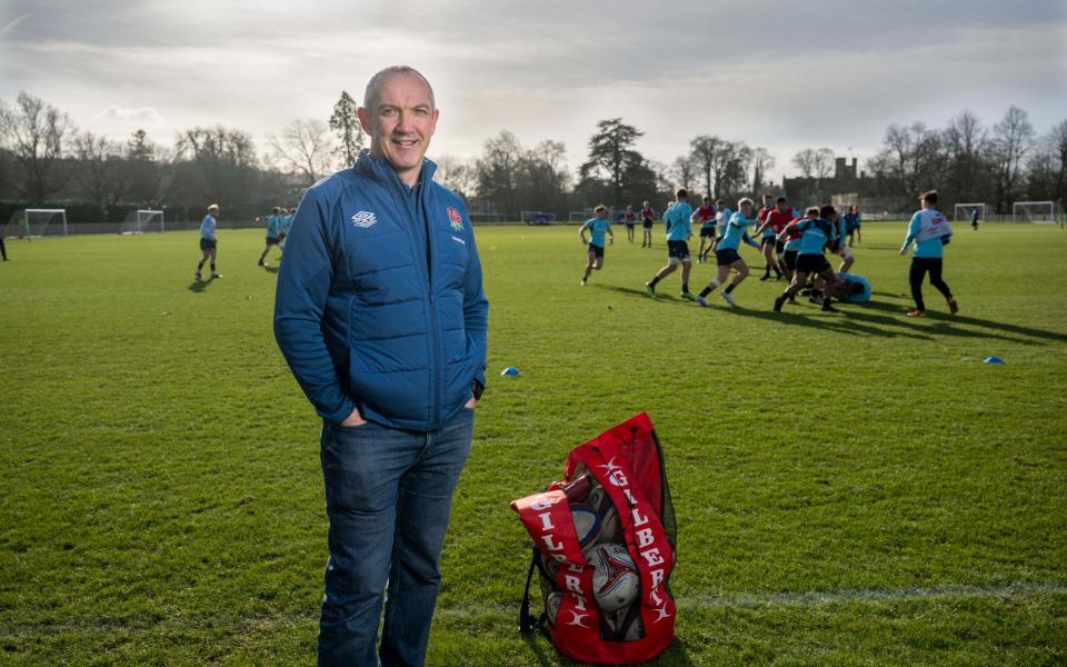 Conor O'Shea - Three tighthead prospects, two giant locks and a World Cup bolter: Inside England's talent factory - The Telegraph/Paul Grover