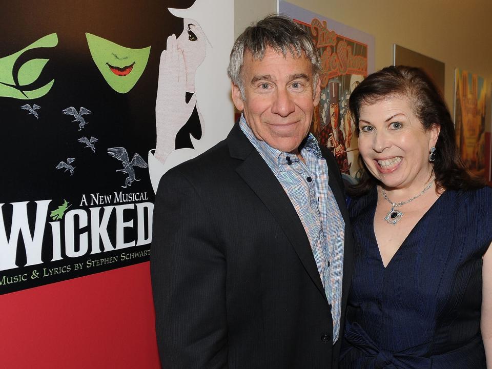 Composer Stephen Schwartz and writer Winnie Holzman in 2015.