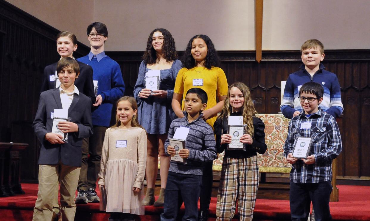 Winners of the 2024 Martin Luther King Essay Contest grades 1-12.