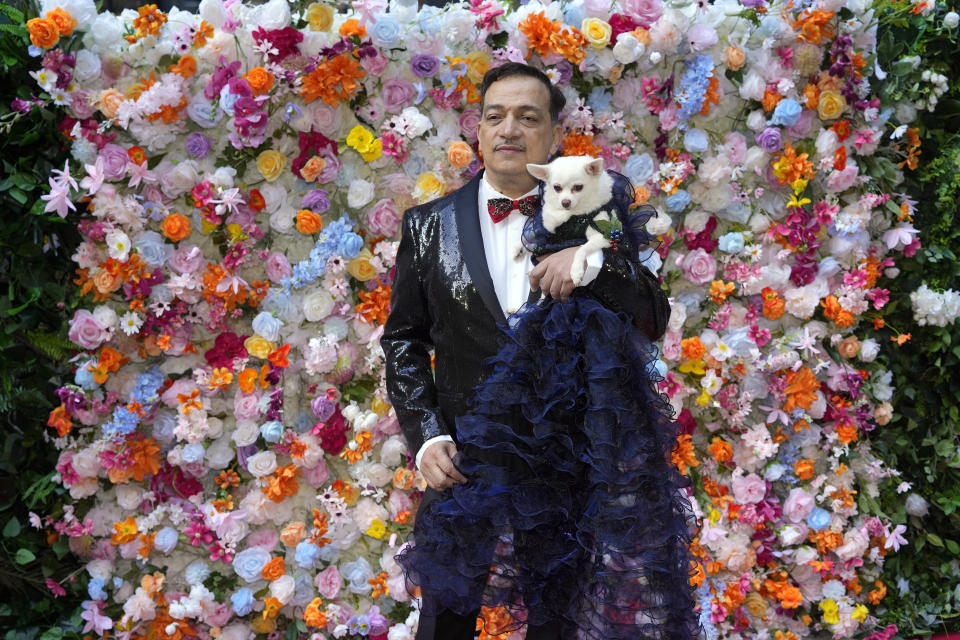 Designer Anthony Rubio attends the Pet Gala fashion show at AKC Museum of The Dog on Monday, May 20, 2024, in New York. (Photo by Charles Sykes/Invision/AP)