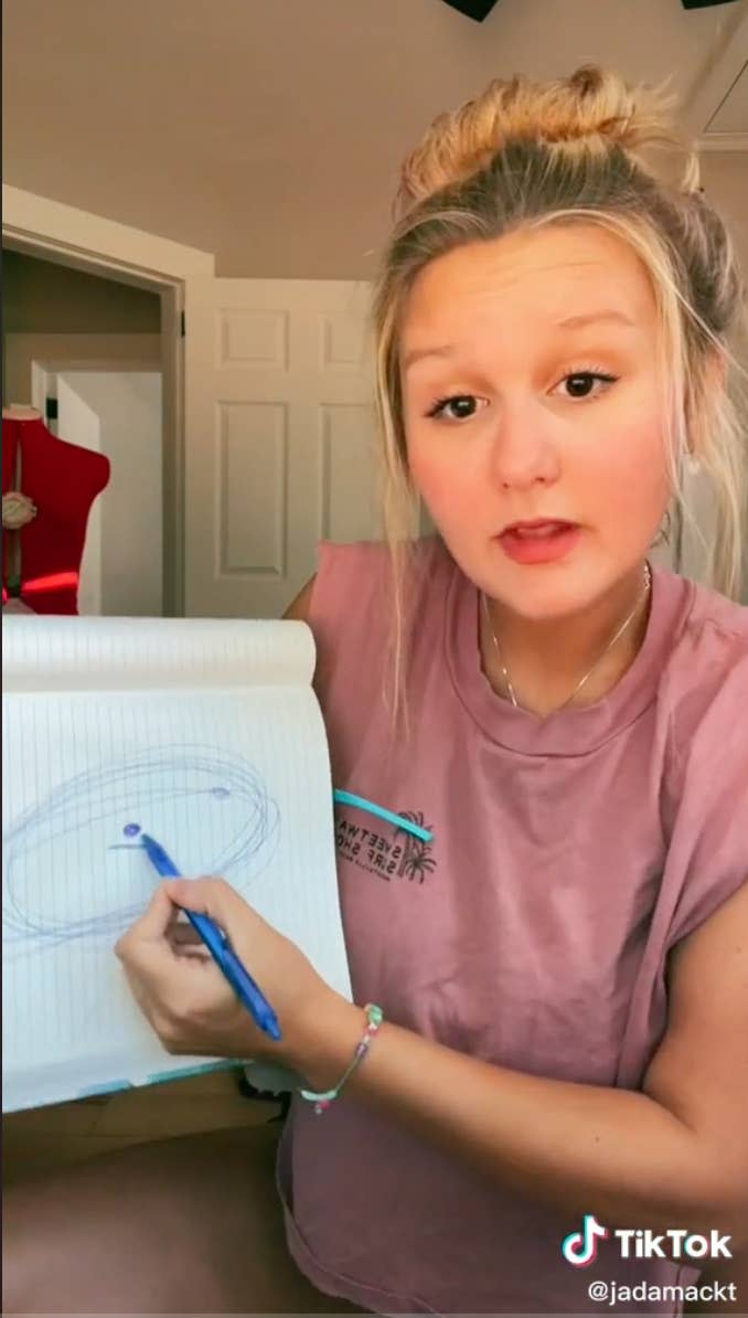 Jada showing a drawing