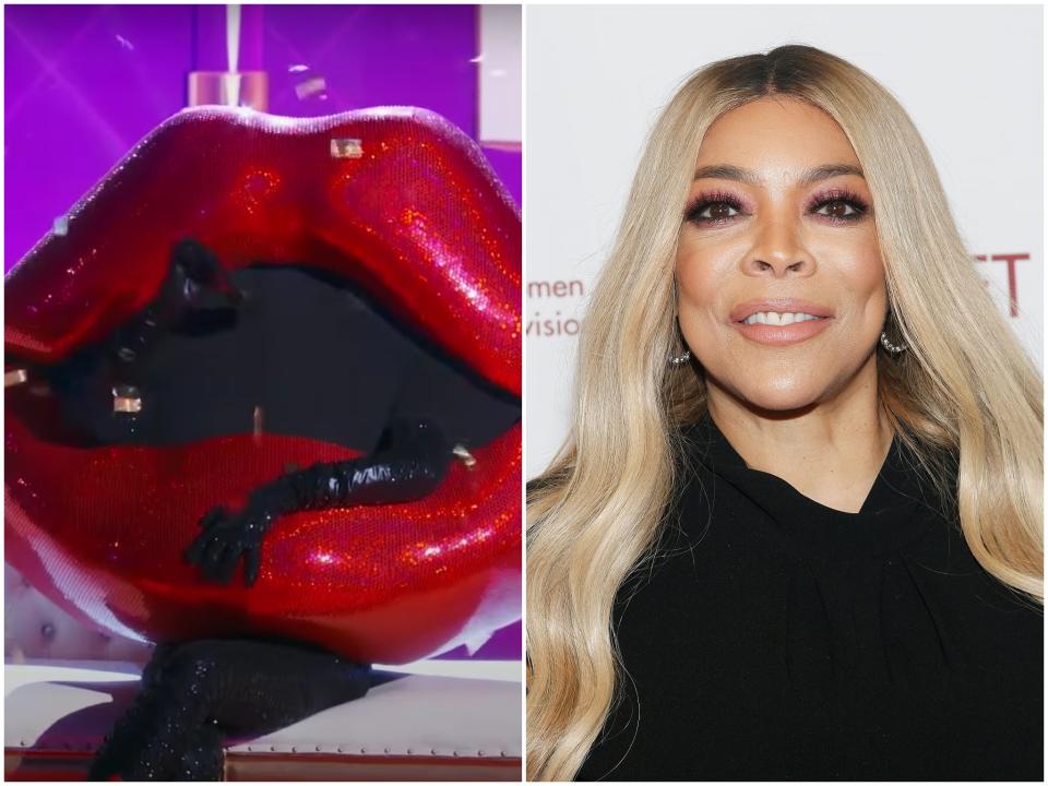 Wendy Williams gave herself away as Lips on The Masked Singer (Fox/Getty Images)