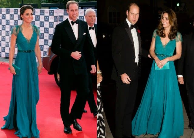 The Duchess of Cambridge rewore her gorgeous Jenny Packham dress for a special event with husband Prince William.