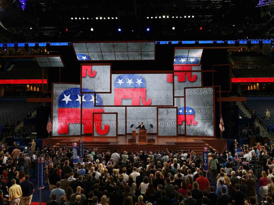 <p>Mark Wilson/Getty</p> The 2012 Republican National Convention in Tampa, Florida