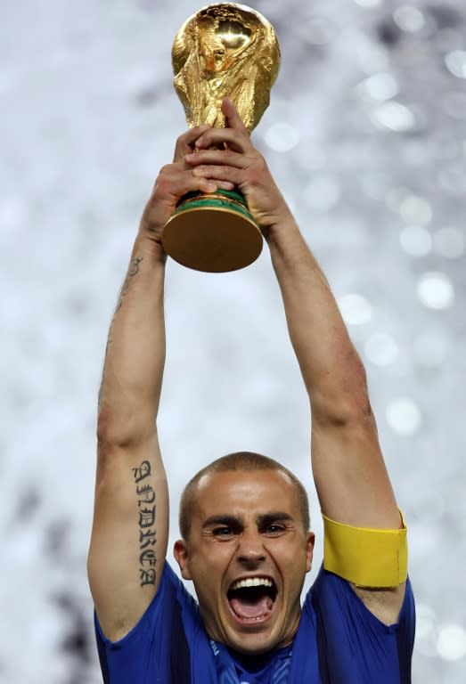 Italy captain Fabio Cannavaro lifts the World Cup trophy at Berlin’s Olympic Stadium after winning the 2006 finals, which is nicknamed 'the summer fairytale' in Germany