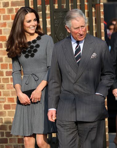 <p>Danny Martindale/WireImage</p> Kate Middleton and King Charles