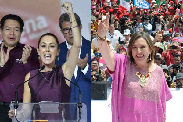Claudia Sheinbaum y Xóchitl Gálvez son las aspirantes presidenciales que los partidos políticos han definido, hasta ahora