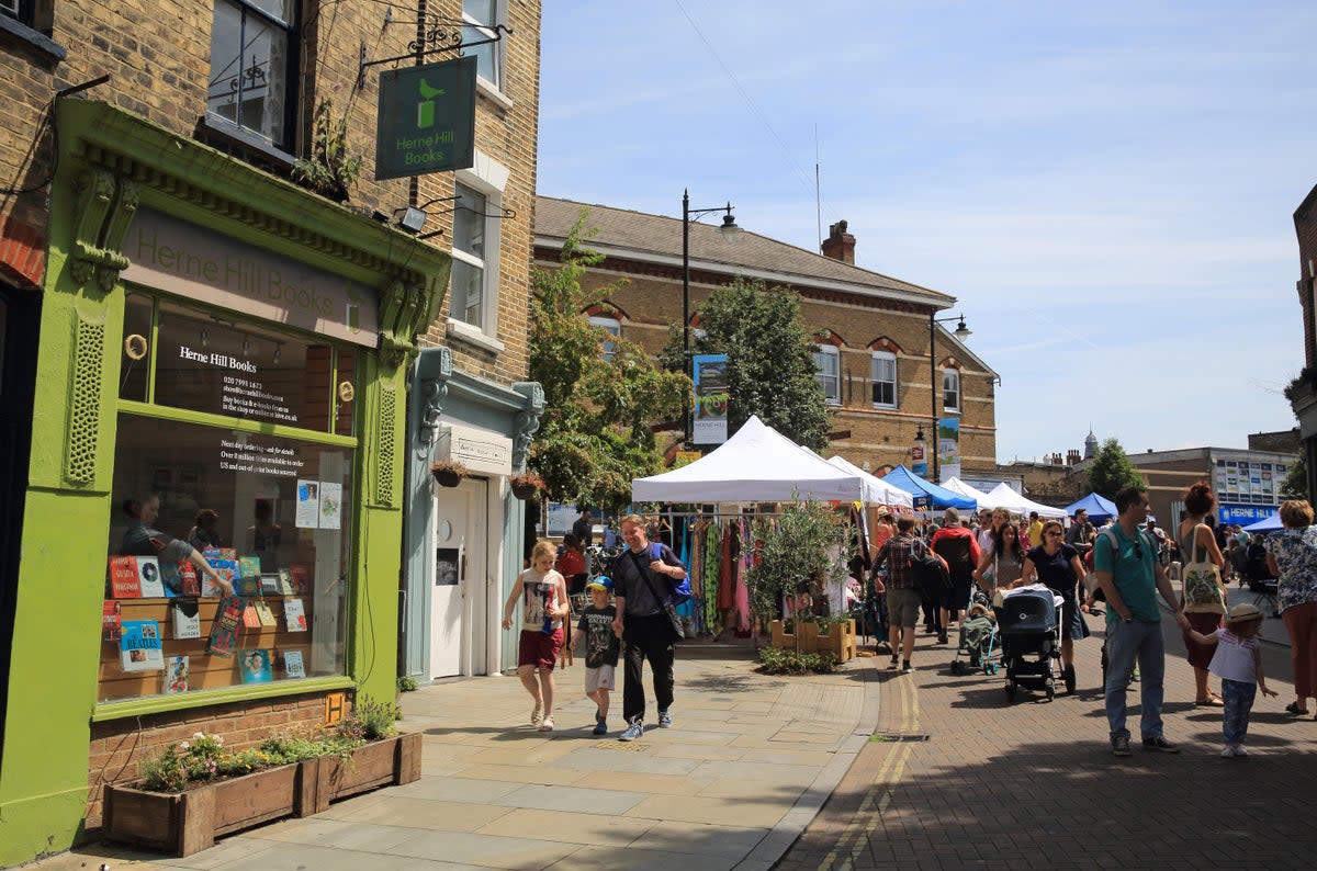 Herne Hill, with its park, great schools and good transport links, is especially popular with young families  (Alamy )