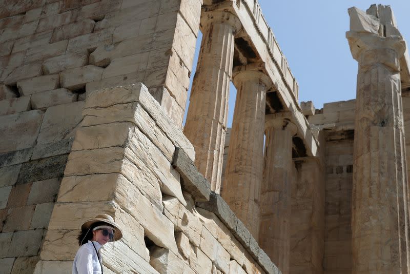 Opening of the Acropolis archaeological site, following the easing of measures against the spread of the coronavirus disease (COVID-19)