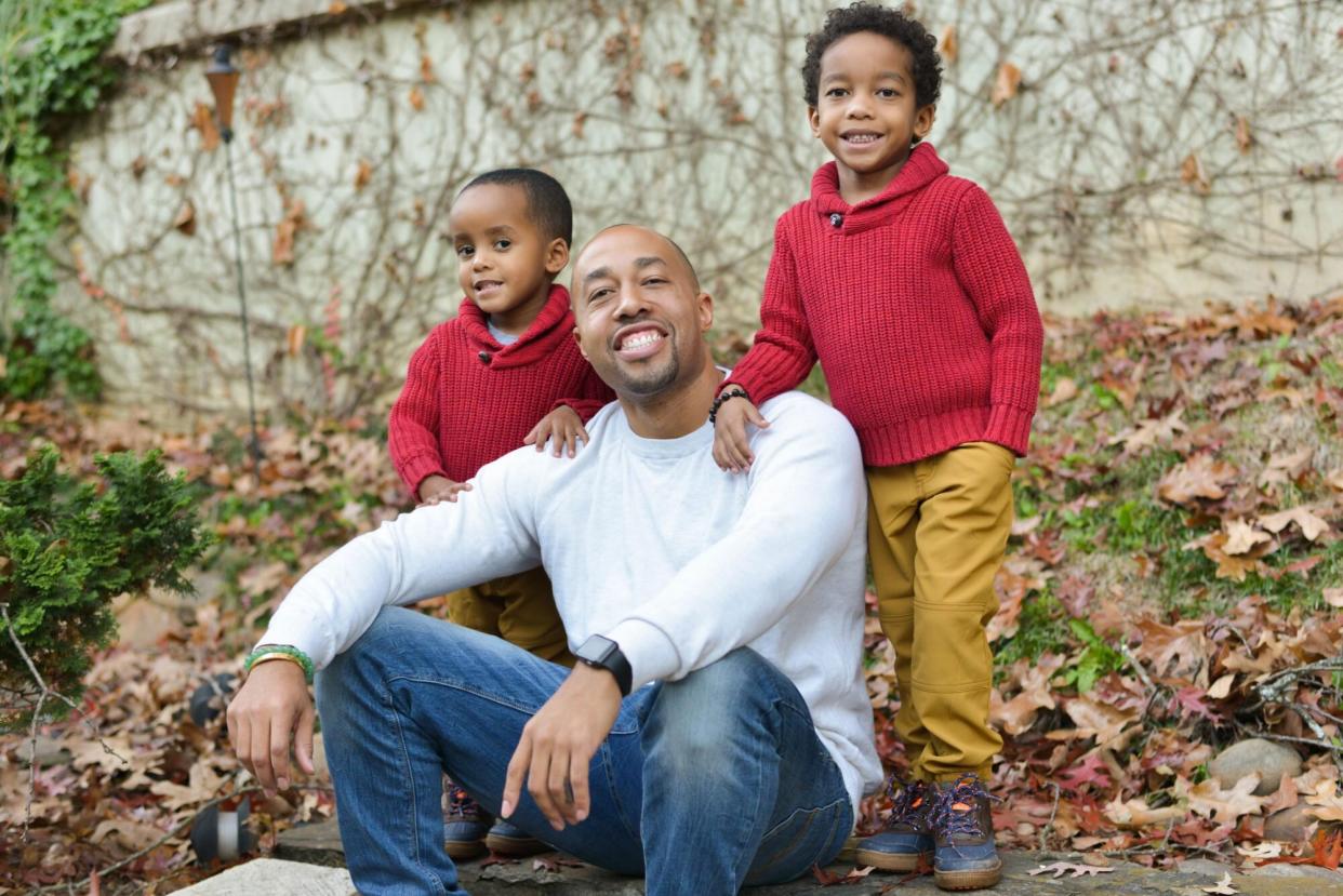 Charles Johnson is raising his two boys solo after wife Kira died during childbirth and is raising awareness of the issue.