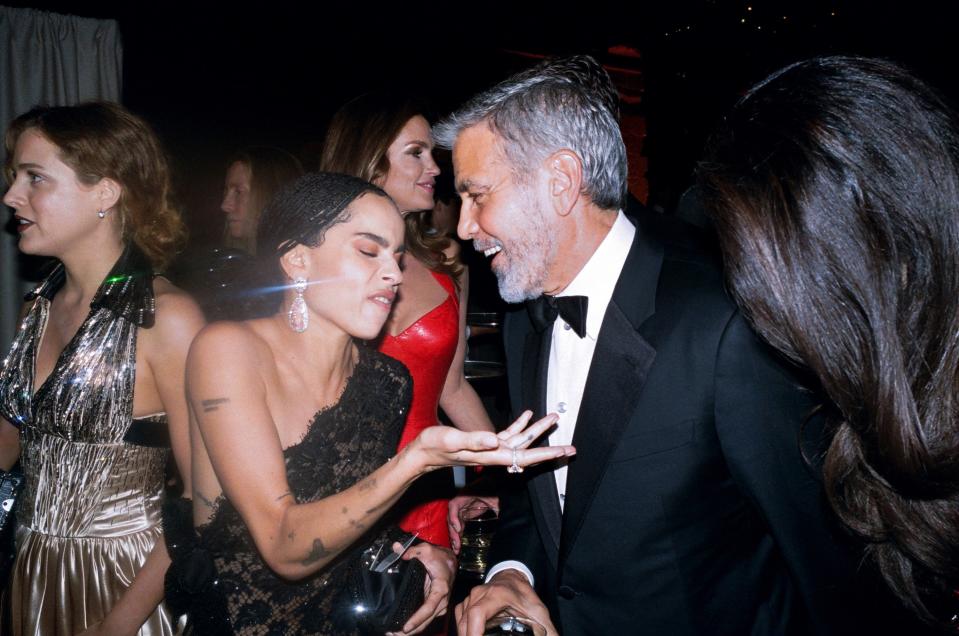 2018 - Zoë Kravitz breaks the ice with George Clooney.