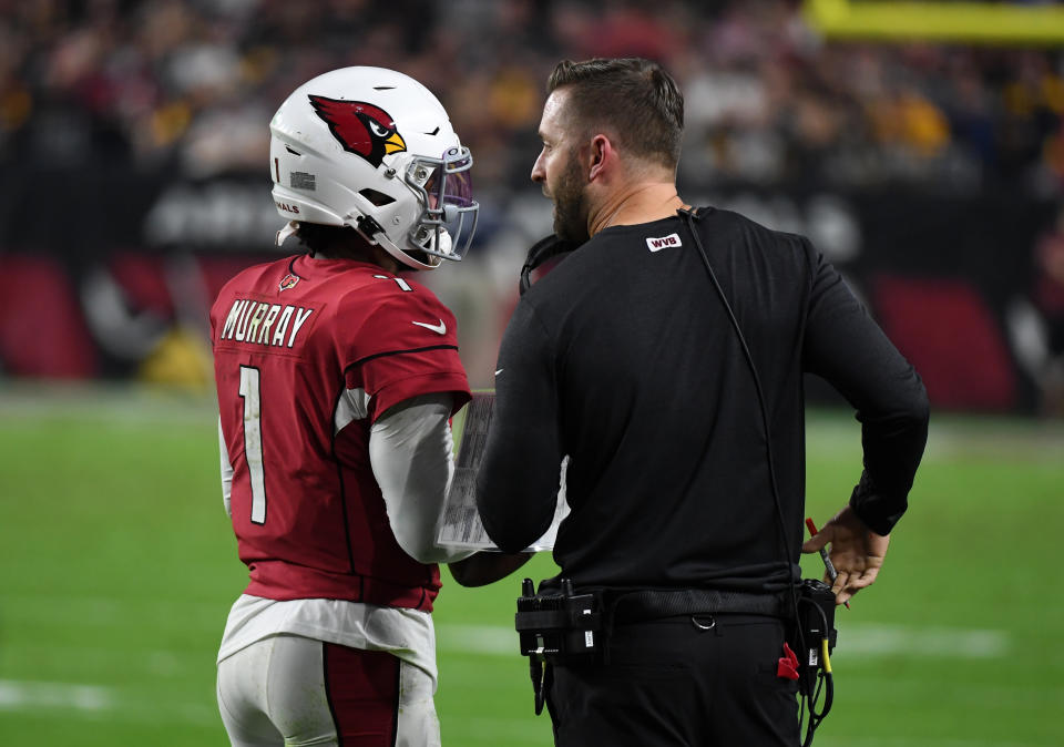 Kyler Murray and Kliff Kingsbury are the most important pieces in the Cardinals' rebuild. (Photo by Norm Hall/Getty Images)