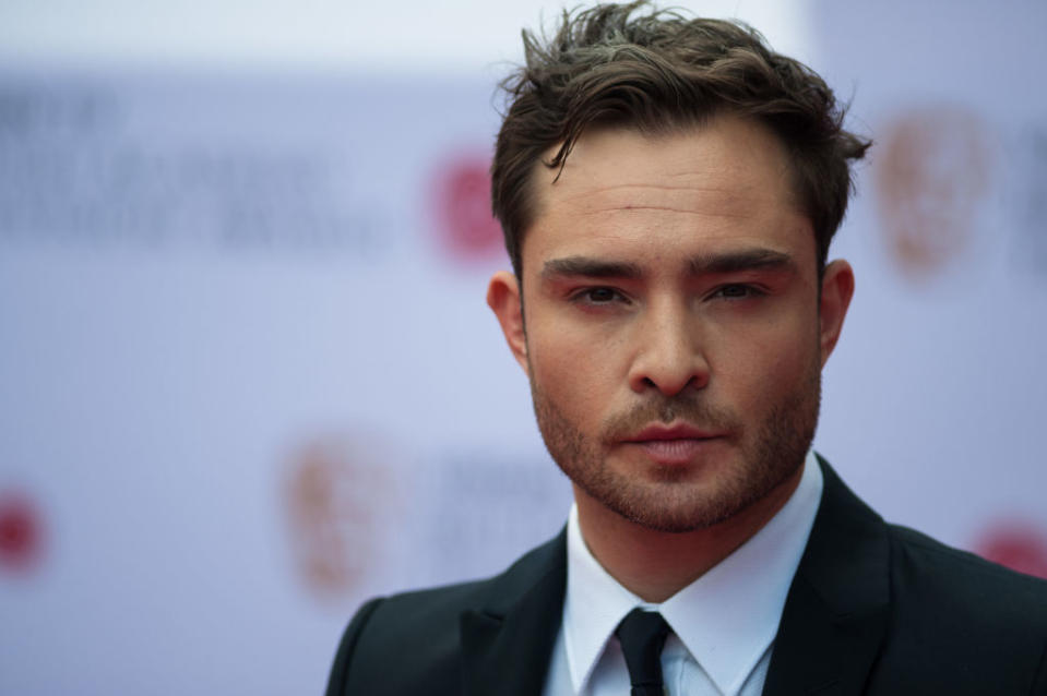 Ed Westwick attends the Virgin TV British Academy Television Awards ceremony at the Royal Festival Hall in London, on May 14, 2017.