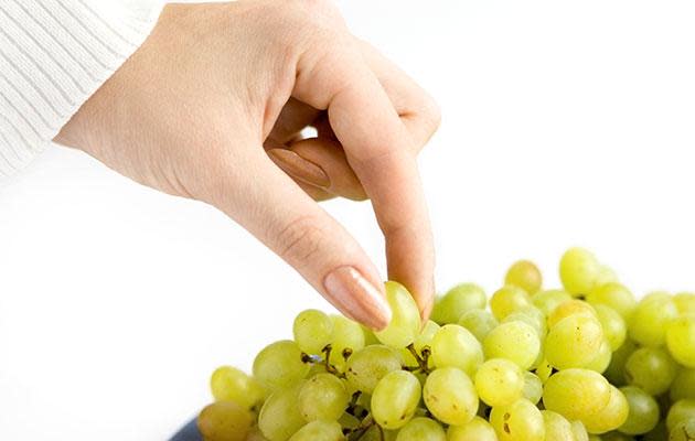 Serve grapes whole