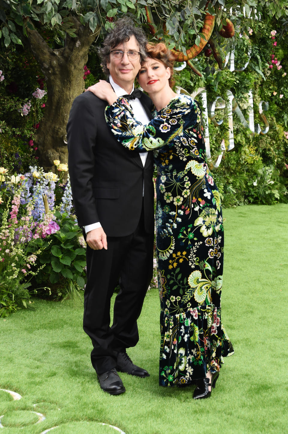 Neil Gaiman and Amanda Palmer attend the World Premiere of new Amazon Original "Good Omens" at the Odeon Luxe Leicester Square on May 28, 2019 in London, England.  (Photo by David M. Benett/Dave Benett/WireImage)