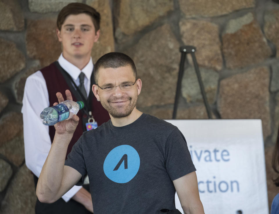 SUN VALLEY, ID - JULY 10: Max Levchin, co-founder of PayPal and chief executive officer of financial technology company Affirm, arrives at the Sun Valley Resort for the annual Allen & Company Sun Valley Conference, July 10, 2018 in Sun Valley, Idaho. Every July, some of the world's wealthiest and most powerful business people in media, finance, technology and political spheres converge at the Sun Valley Resort for the exclusive week-long conference. (Photo by Drew Angerer/Getty Images)