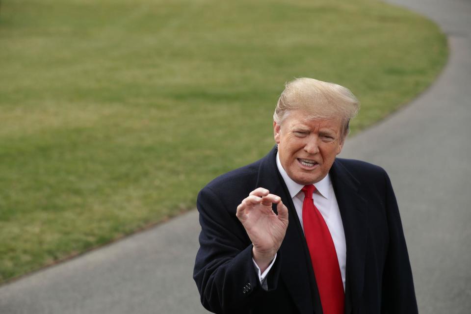 Trump says he is 'happy' if Robert Mueller's Russia report is released to the public