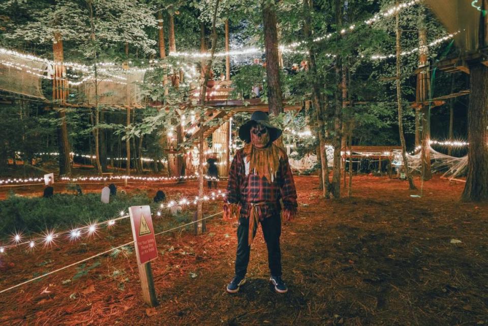 Frights at Height will operate Oct. 20-21 and 27-28 at the Go Ape Zipline and Adventure Park in Swope Park. It has been thrilling visitors since early this month.