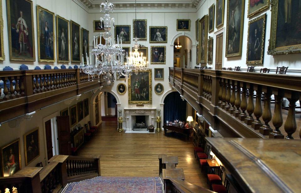 The main staircase at Althorp House.