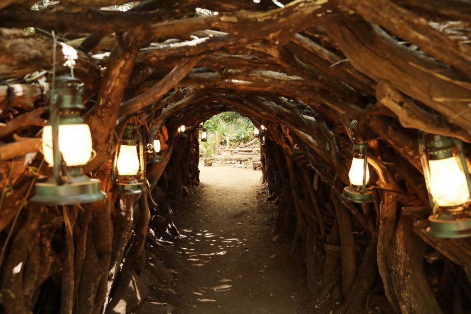 The entrance to the camp in I'm A Celebrity... South Africa. (ITV/Shutterstock) 
