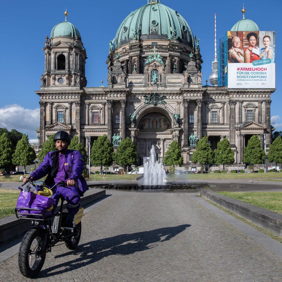 Getir ist seit einigen Wochen auch in Berlin unterwegs 