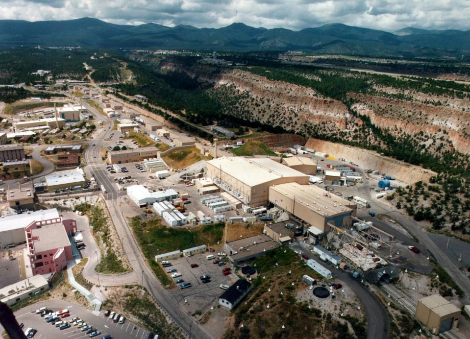 This undated file aerial photo shows the Los Alamos National laboratory in Los Alamos, N.M. (The Albuquerque Journal via AP, File)