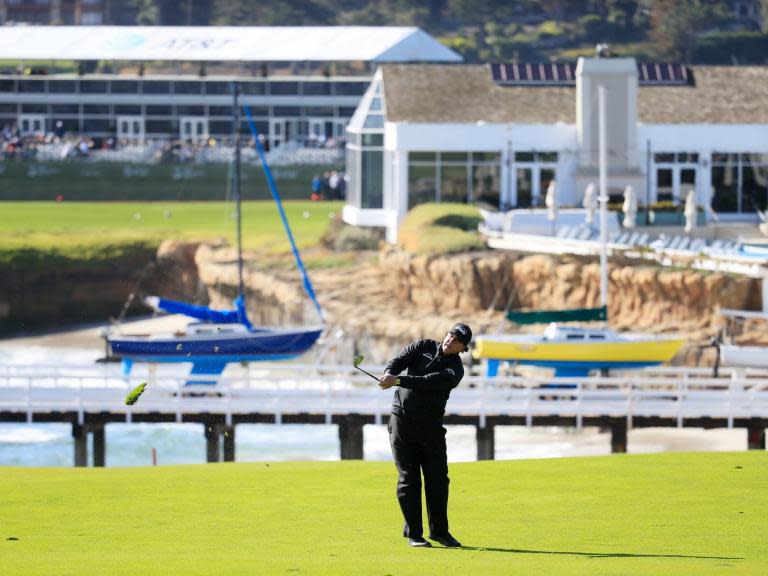 Pebble Beach Pro-Am: Phil Mickelson forced to wait as he takes three-shot lead into delayed fifth day