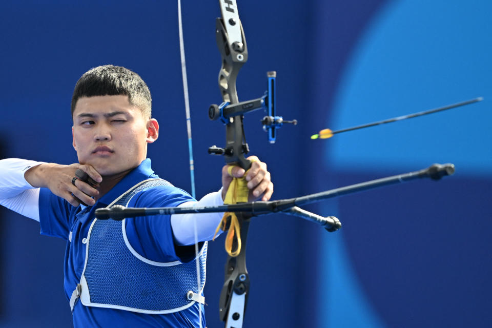 湯智鈞。(Photo by PUNIT PARANJPE/AFP via Getty Images)