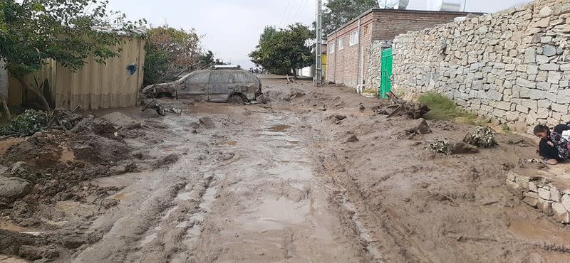 Aftermath of the flooding in Parwan