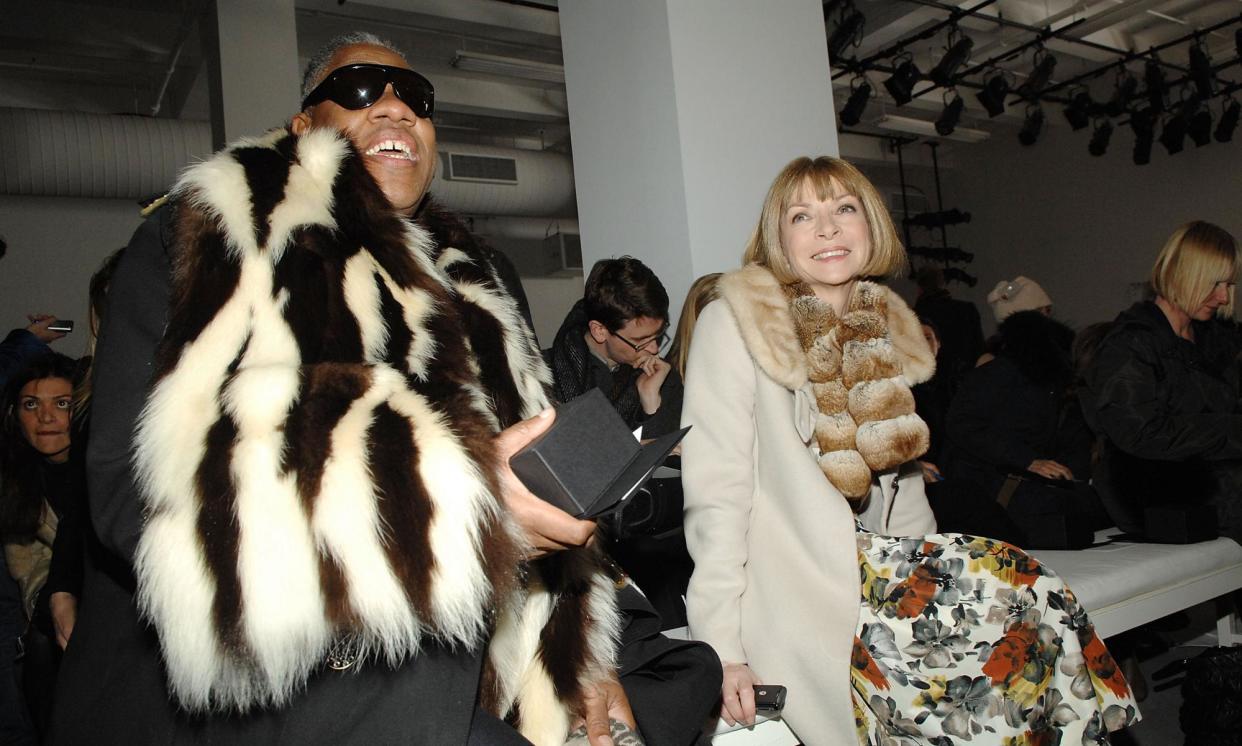 <span>Frozen out … Andre Leon Talley and Anna Wintour attend the Calvin Klein Fall 2007 fashion show.</span><span>Photograph: Brad Barket/Getty Images</span>