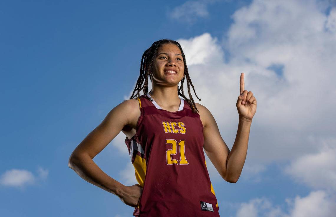 Horeb Christian’s Emely Rodriguez is the Miami Herald’s Class 4A-2A Girls’ Basketball Player of the Year after leading the Mustangs to their first ever state championship game.