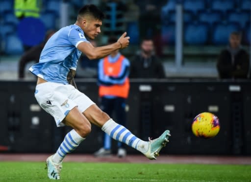 Joaquin Correa scored twice in Lazio's win over Lecce