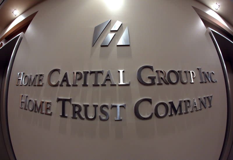 The entry to the Home Capital Group's headquarters is seen in Toronto