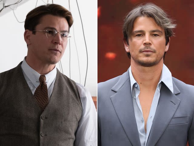 <p>Universal Pictures ; Neil Mockford/FilmMagic</p> Josh Hartnett is Ernest Lawrence in 'Oppenheimer'