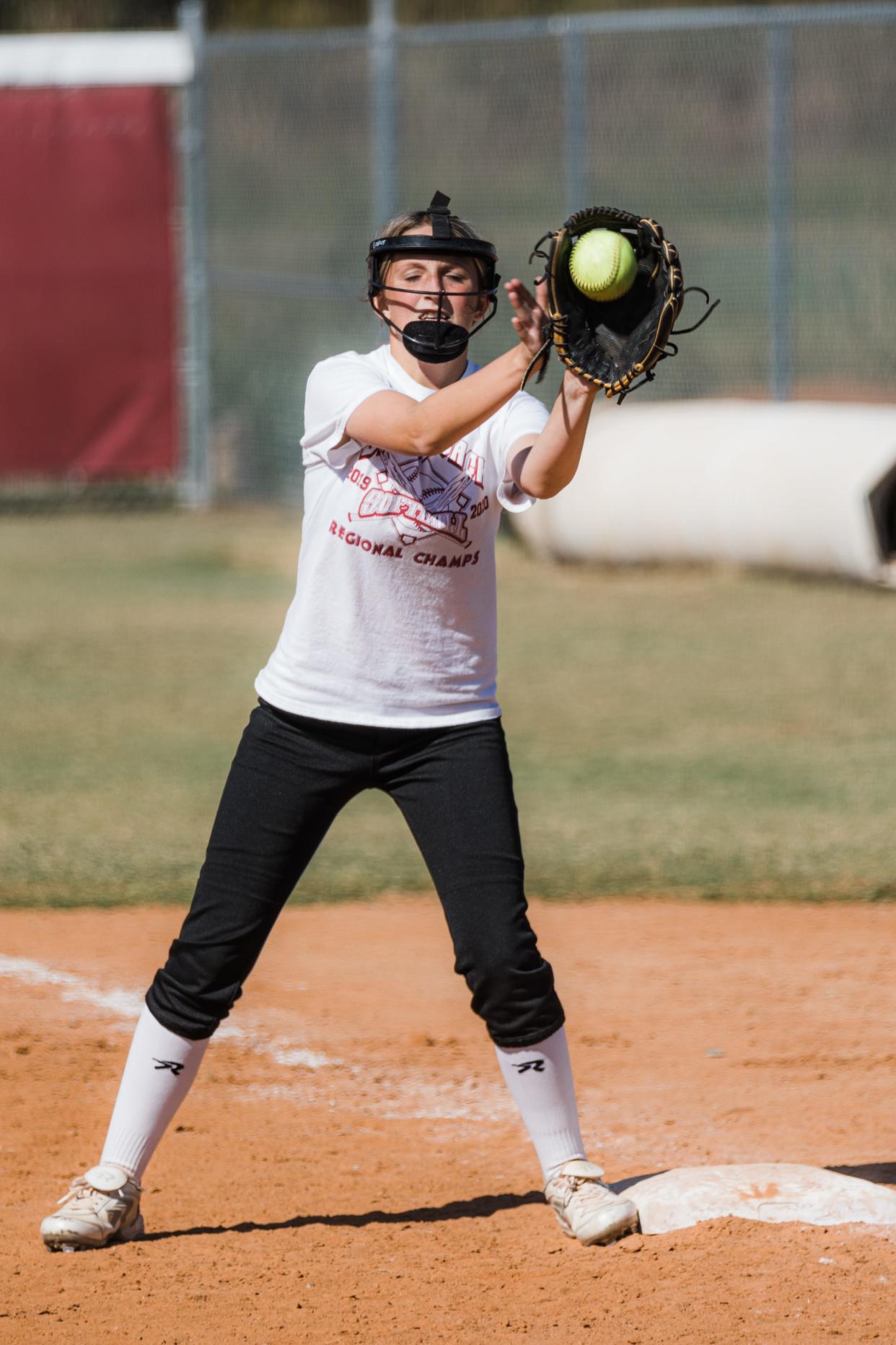 A scene last October from a Dewey softball team practice.