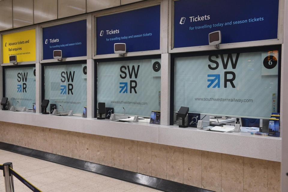 Waterloo Station this morning during the RMT strike (Jeremy Selwyn)